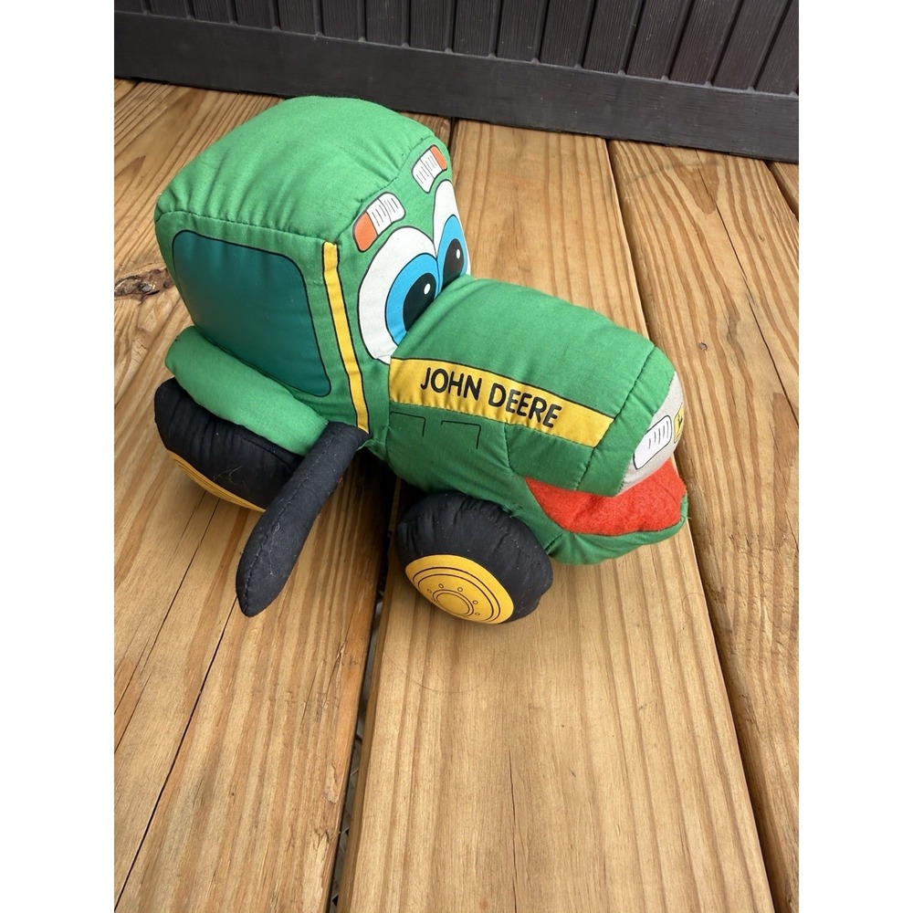 John Deere Tractor Stuffed Plush Toy 1997  John Deere Green, Kids Toy, Farm Toy